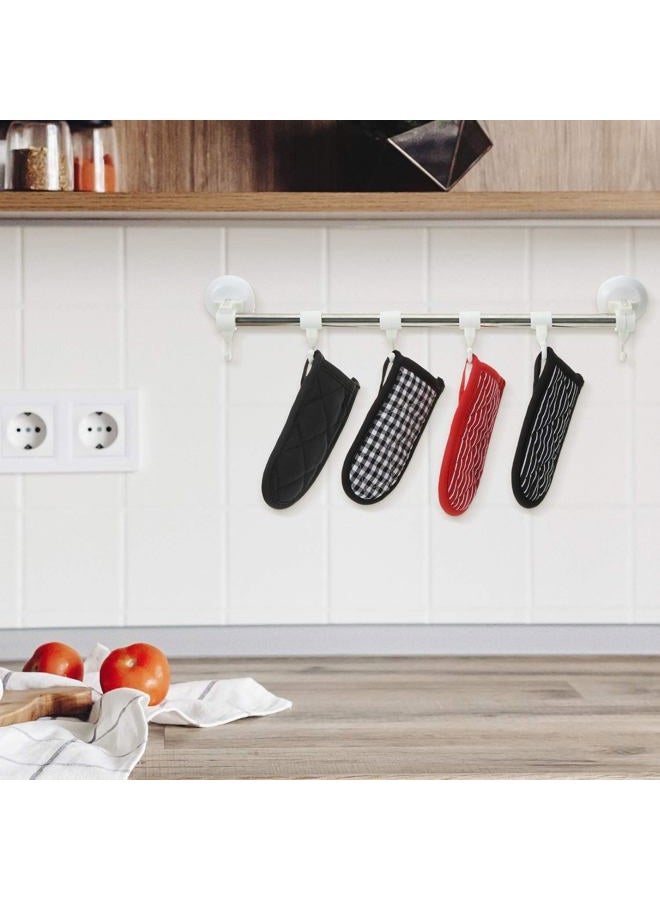 Patelai 4 Pieces Pot Handle Cast Iron Skillet Handle Covers Holders Pan Handle Sleeves Heat Resistant Pan Handle Covers Non Slip Pan Handle Holders for Kitchen Home Cooking Tools Washable - Image 3